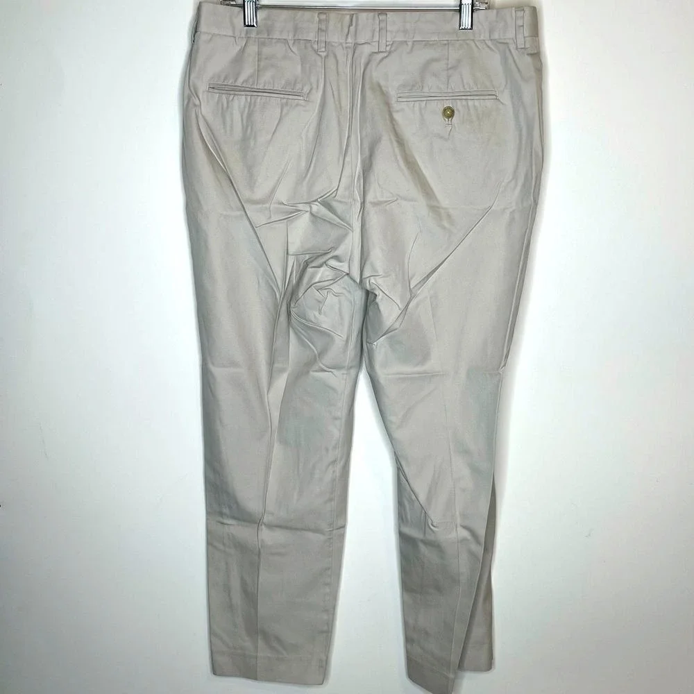 J‎ Crew Bone Colored Khaki Slacks 36W x 30L
